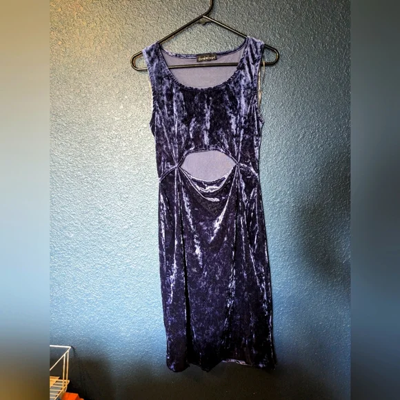 blue heart cutout dress Preston Lace Heart Cutout Mini Dress main image 0